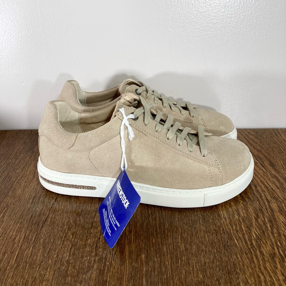 NWT Birkenstock Bend Low Top Suede Sneaker Women’s Various Sizes Sandcastle